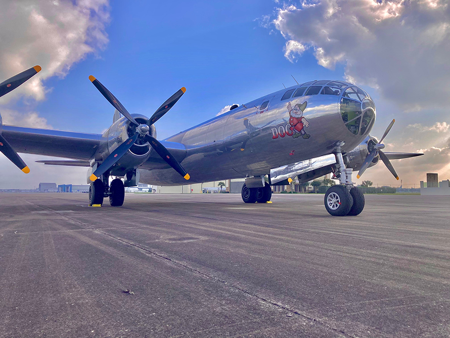 ‘Doc,’ The B-29 Superfortress, Pays Visit To Lone Star Flight Museum At ...